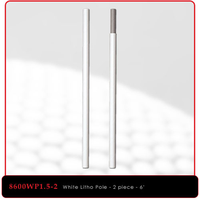 White Litho Pole